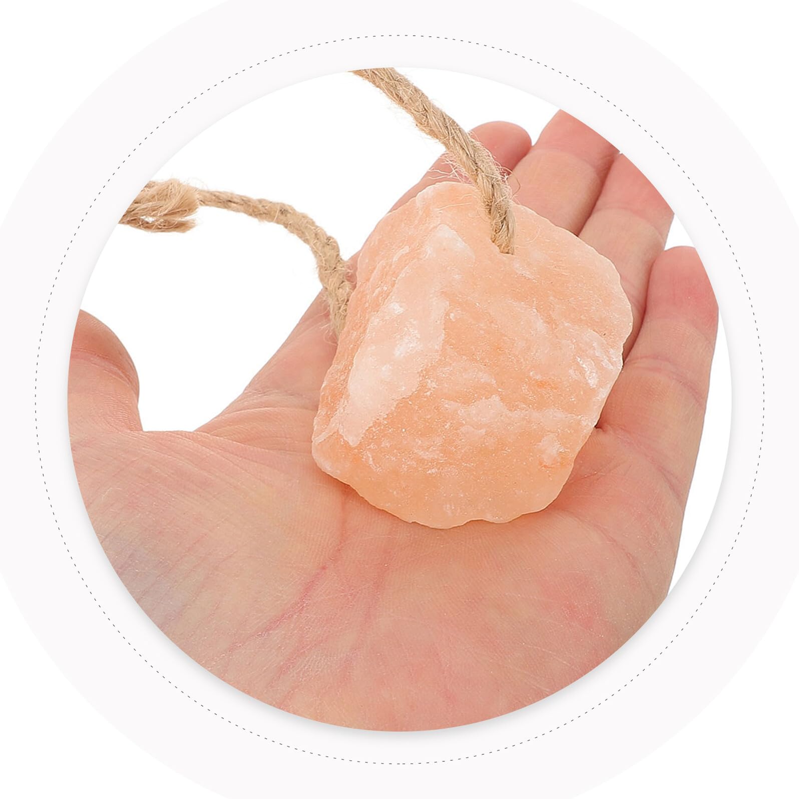 COLLBATH 20 Szt. Szt Naturalnych Lizaków Solnych dla Kóz Mineralne Kostki Do Lizania z Mikroelementami z Otworami i Zawieszką Sznurku Suplement Minerałów dla Małych Zwierząt i Hodowli