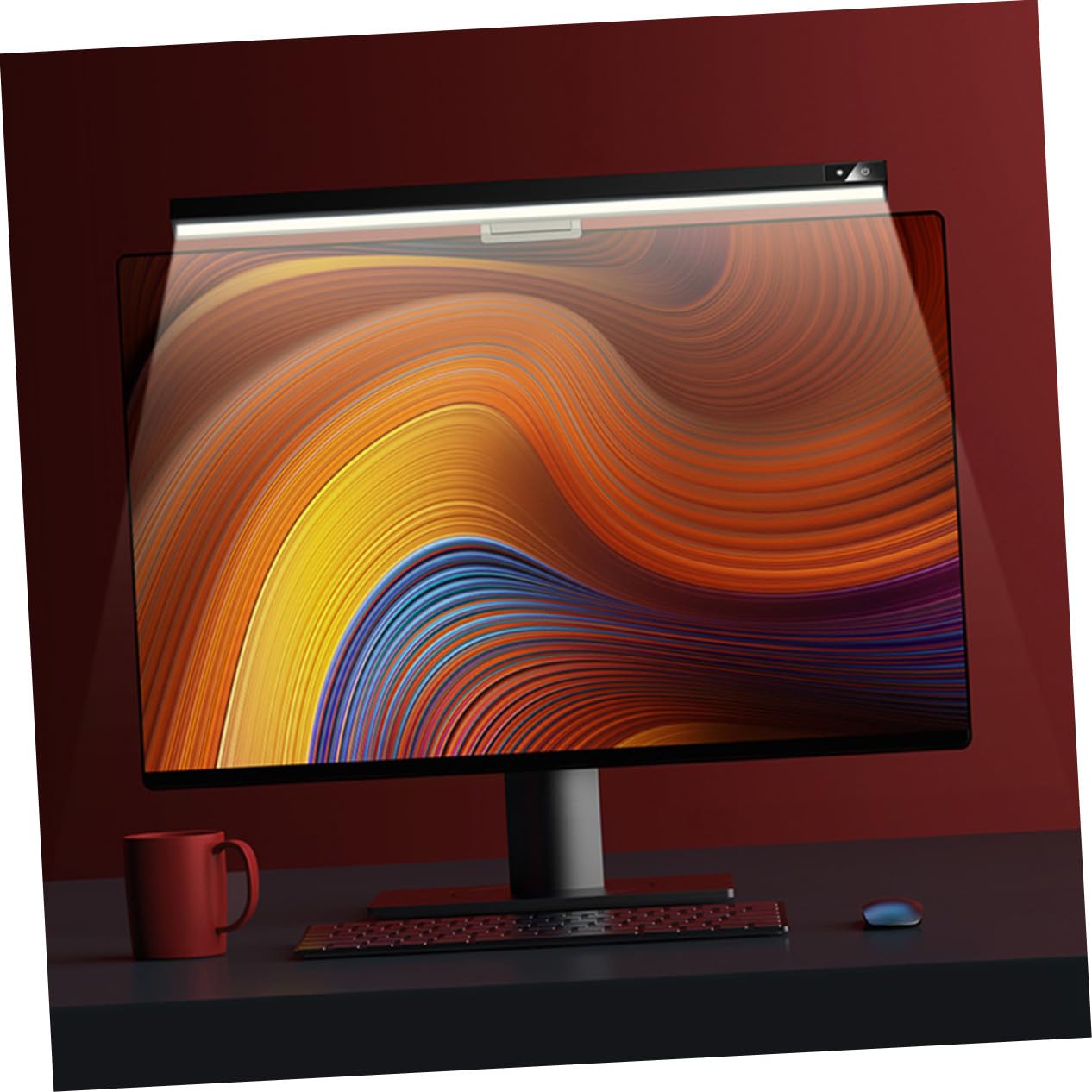 Hemobllo Lámpara LED para Monitor USB Cuidado Visual, Barra de Luz Abs para Oficina y Hogar