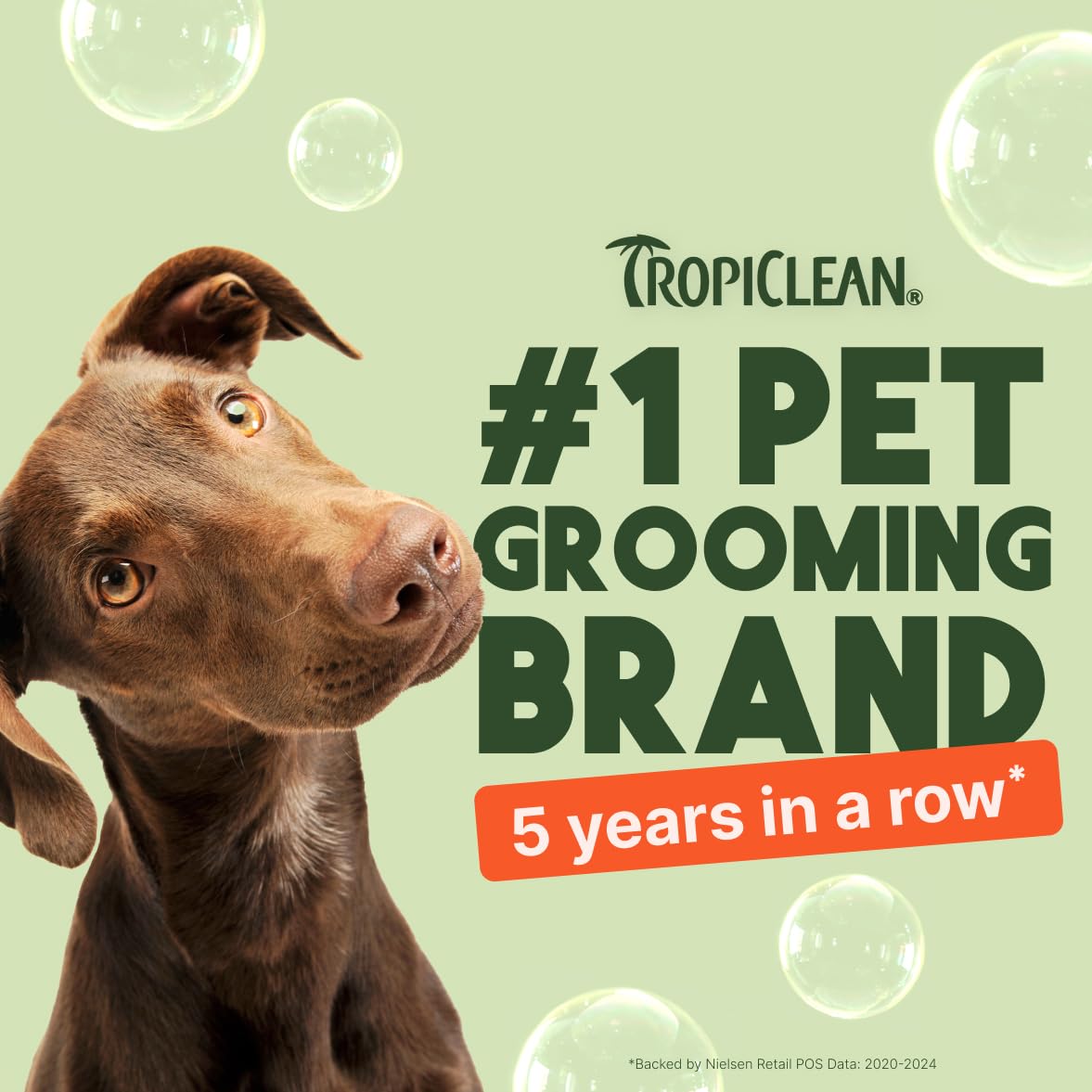 TropiClean Dog Shampoo Grooming Supplies - Luxury 2-in-1 Shampoo & Conditioner - Dog and Cat Shampoo & Conditioner - Derived from Natural Ingredients - Used by Groomers - Papaya & Coconut, 592ml