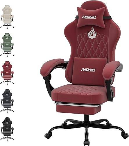 Miniatura 1 de Silla ergonómica para videojuegos, sillas para videojuegos, sillas de computadora para videojuegos, sillas de videojuegos para adultos, soporte