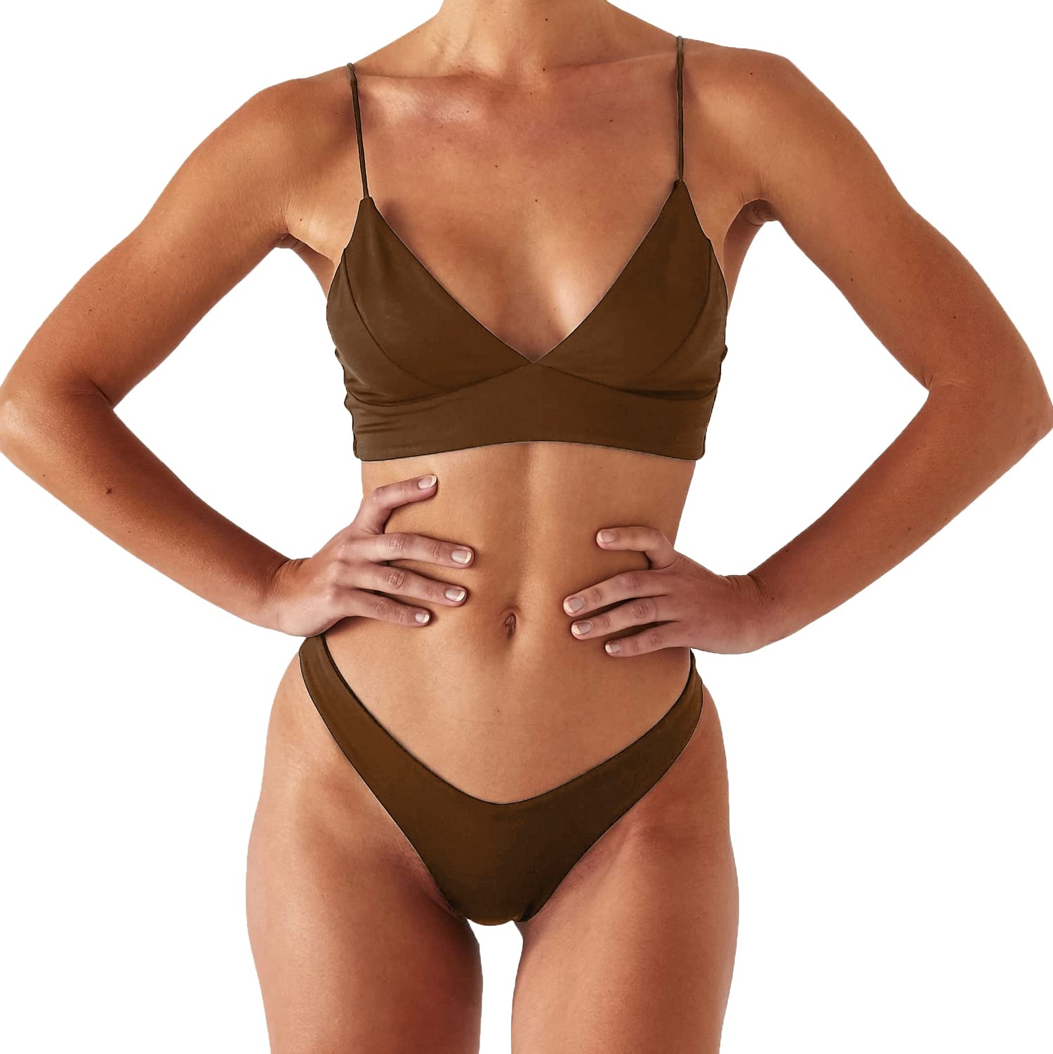 Rajputana Womens Bikini Black Push Up Brazilian Two Piece Swimsuit