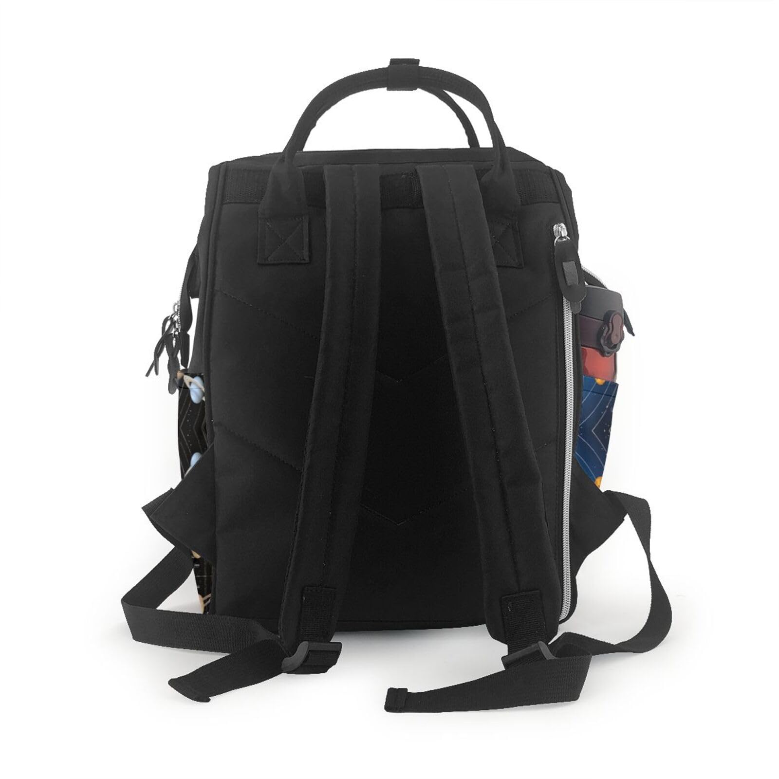 Wickeltasche, Rucksack mit Pflanzenmotiv und Sonnenblumen-Motiv, für Reisen, Wandern, Outdoor-Rucksack