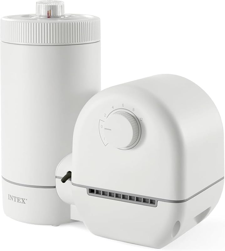 INTEX Krystal Clear 1,500 GPH Cartridge Filter Pump for Above Ground Pools | 26635EG - For Swimming Pools: 700 to 9,400 gal - Improved Circulation & Filtration with Type A Cartridge Gauge Indicator