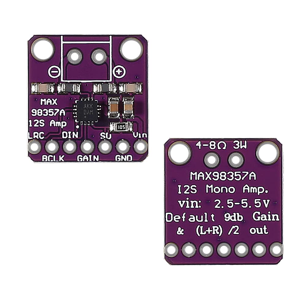 3 Stück MAX98357 I2S Audioverstärkermodul, Filterloser Klasse-D-Audioverstärker, Unterstützt ESP32 Raspberry Pi 3 Stück MAX98357 I2S Audioverstärkermodul, Filterloser Klasse-D-Audioverstärker, Unterstützt ESP32 Raspberry Pi