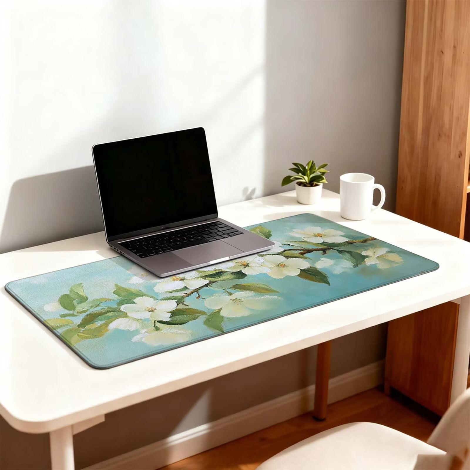 Tapis de Souris Gaming, Blanc sous Main Bureau XXL 1000x500cm g811g-481