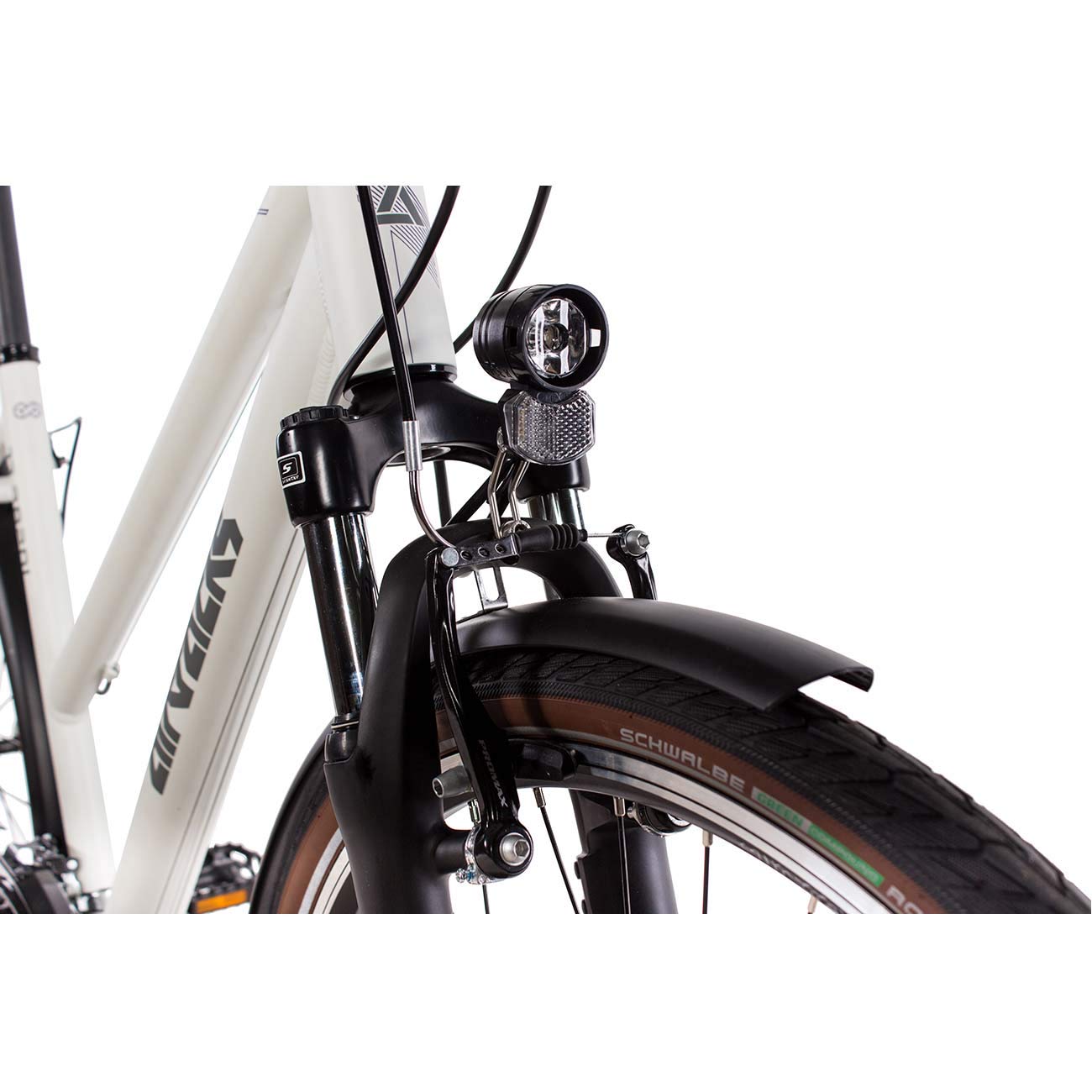 Airtracks Damen Trekking Fahrrad 28 Zoll TR.2820L 24-Gang Shimano ACERA RD-T3000 Kettenschaltung Weiß Matt