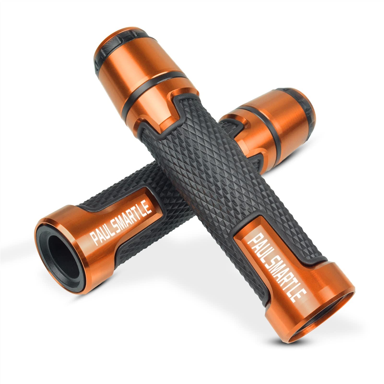 Poignée de moto 22mm antidérapante orange pour guidon de Ducati Paul Smart