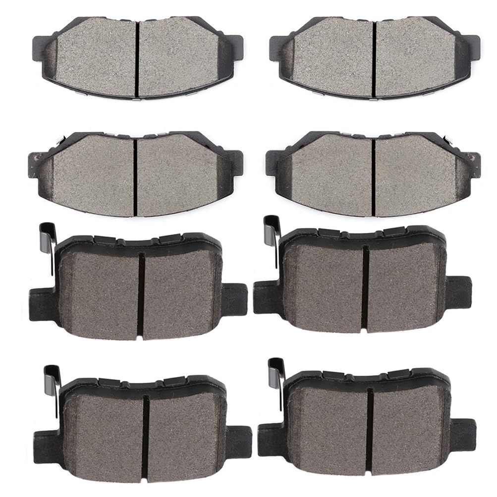 SCITOO Disc Brake Pads Kits D914-7795 &amp; D1451-8711 Front Rear 8Pcs Brake Pads Set Fit For Honda For Accord 2013-2014