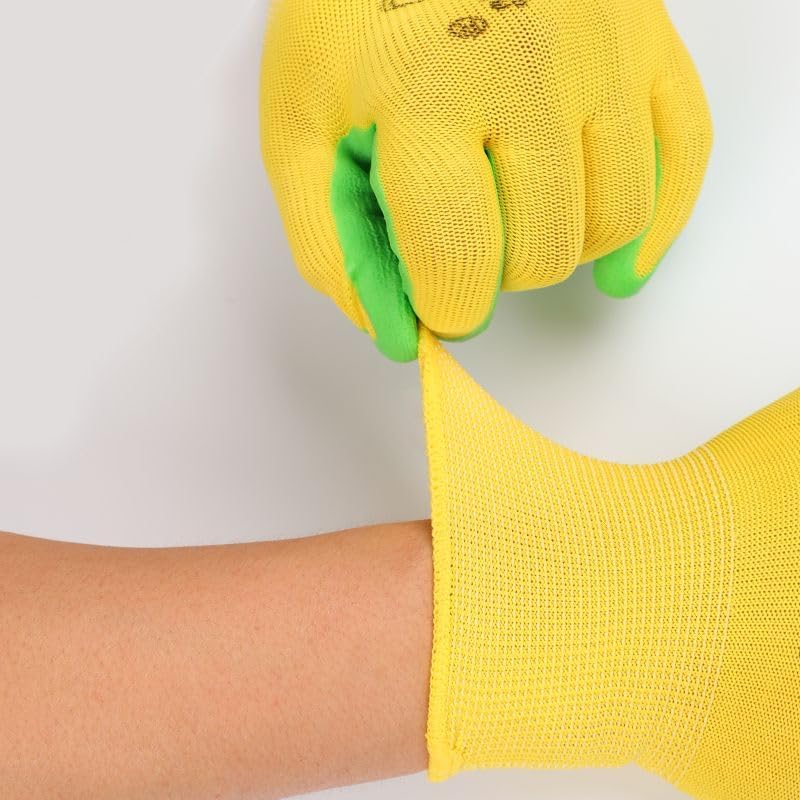 Miniatura 2 de Guantes de jardinería para mujeres y mujeres, guantes de jardín con revestimiento de goma transpirable, guantes de trabajo para deshierbe,