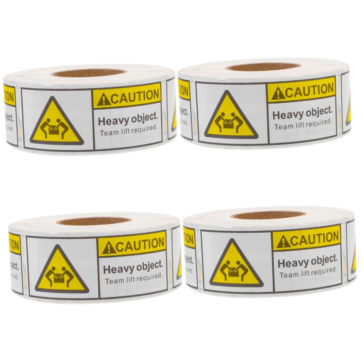 Ciieeo 4 Rouleaux Autocollants Avertissement pour Objets Lourds Étiquettes Adhésives pour Expédition Étiquettes Rouleau