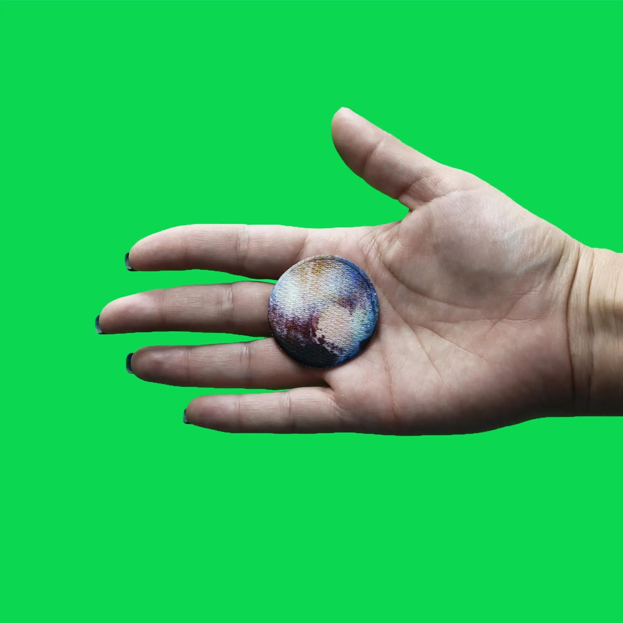 Planet Pluto Solar System FotoPatch 1 of 12 Embroidered Iron On