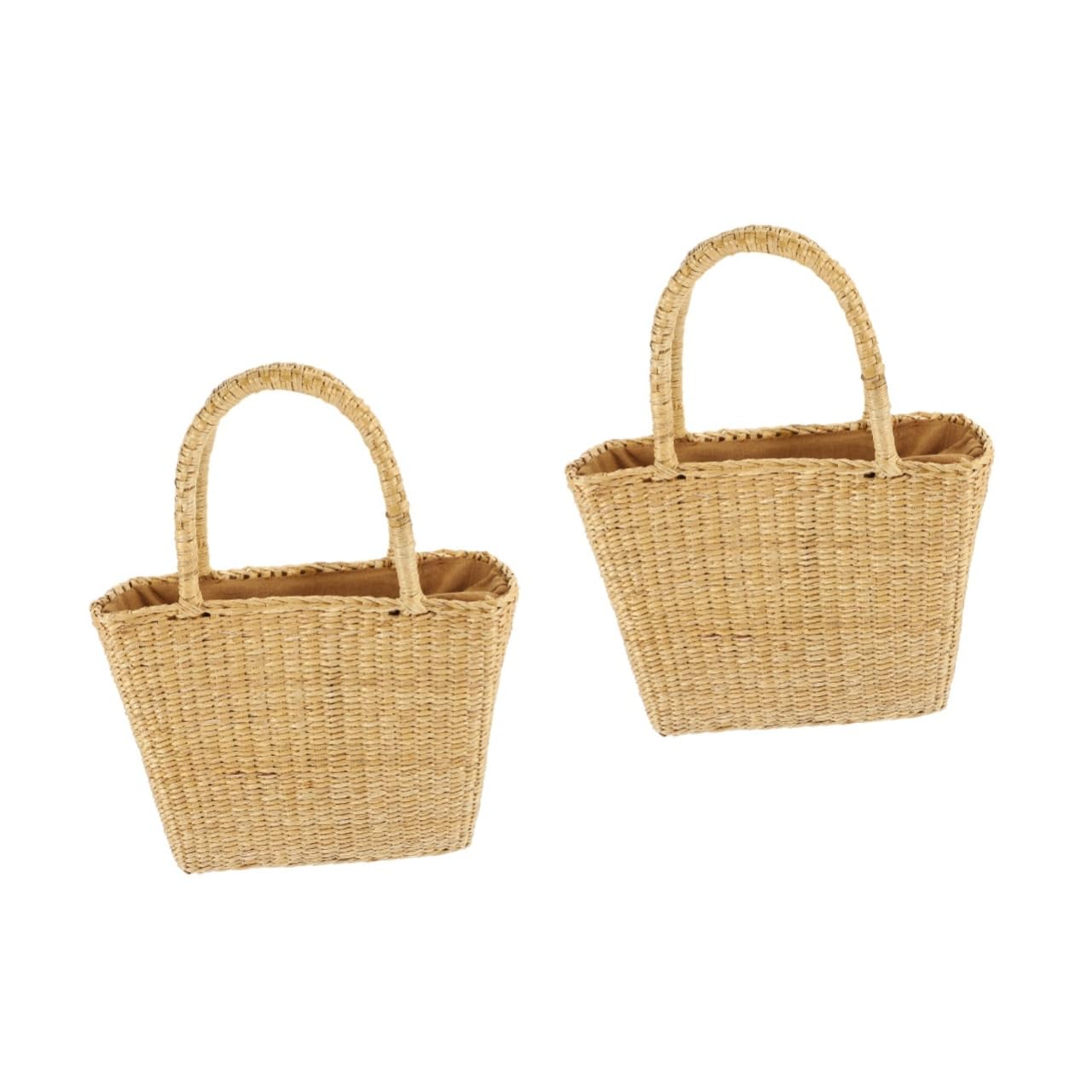 LIFKOME 2pièces De Plage Tissé Main Cabas Pour Voyage Style Pastoral Et Pratique