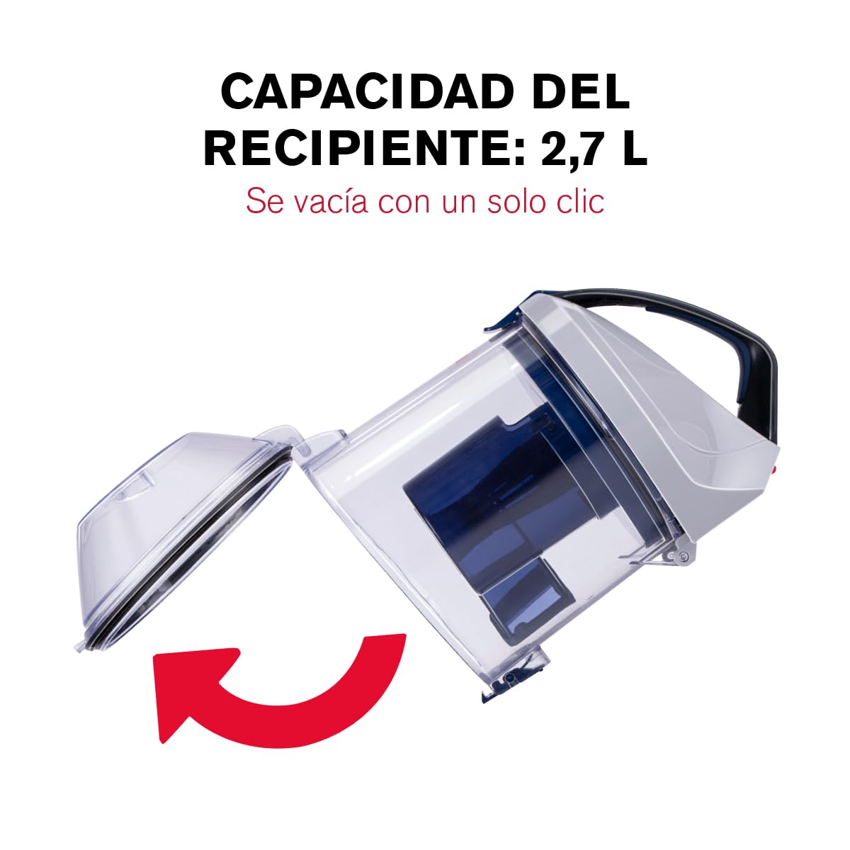 Dirt Devil Aspirador sin Bolsa DD2504 - Vacuum Cleaner 700W con Filtro HEPA 12 - Aspiradora Ciclónico con Cepillo Combinado, Boquilla para Rincones y Boquilla para Parquet