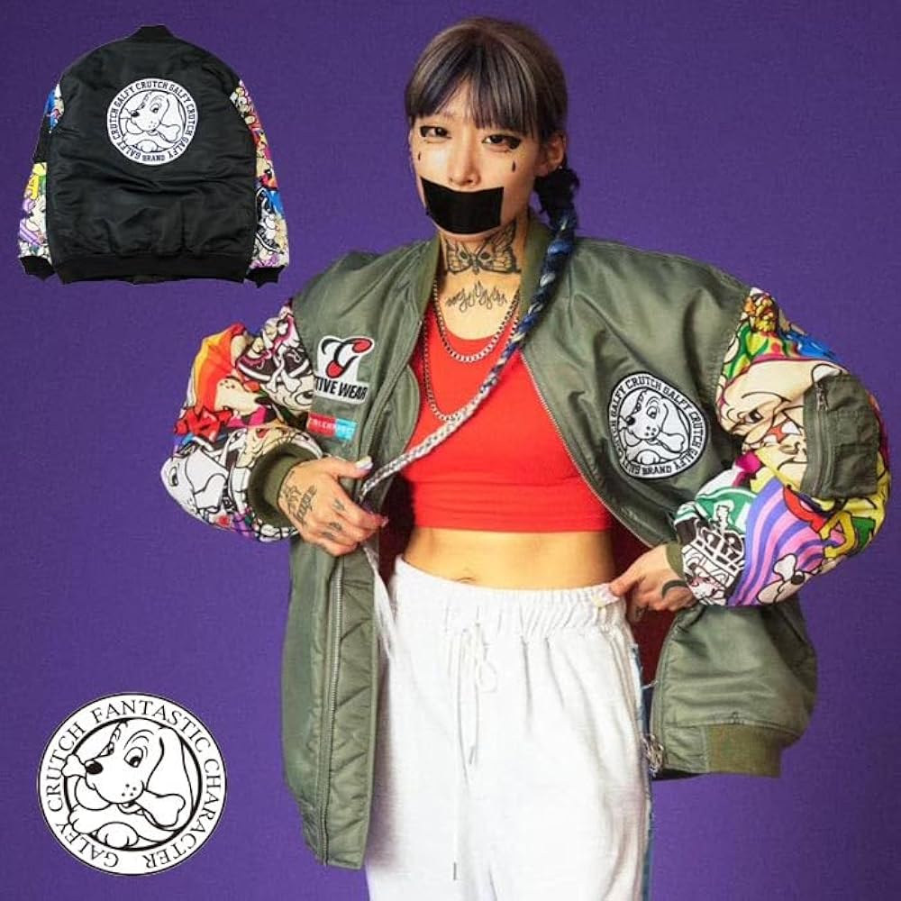 ガルフィーMA-1ジャケット Never mind the XU / Chikashitsu+｜【GALFY】GALFYxEd Hardy
