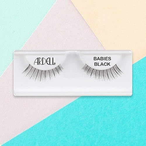 Miniatura 3 de Ardell Pestañas postizas naturales, para bebés, ligeras, de aspecto natural, con banda invisible para uso diario, paquete de 4