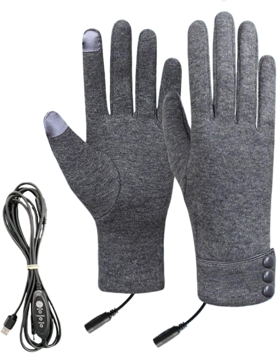 Heated Gloves for Men,3-Level USB Heated Gloves