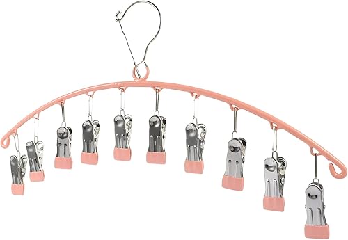 Cabilock 10 clips de acero inoxidable para secar la ropa colgador de calcetines colgador de sombrero resistente al viento para ropa de bebé