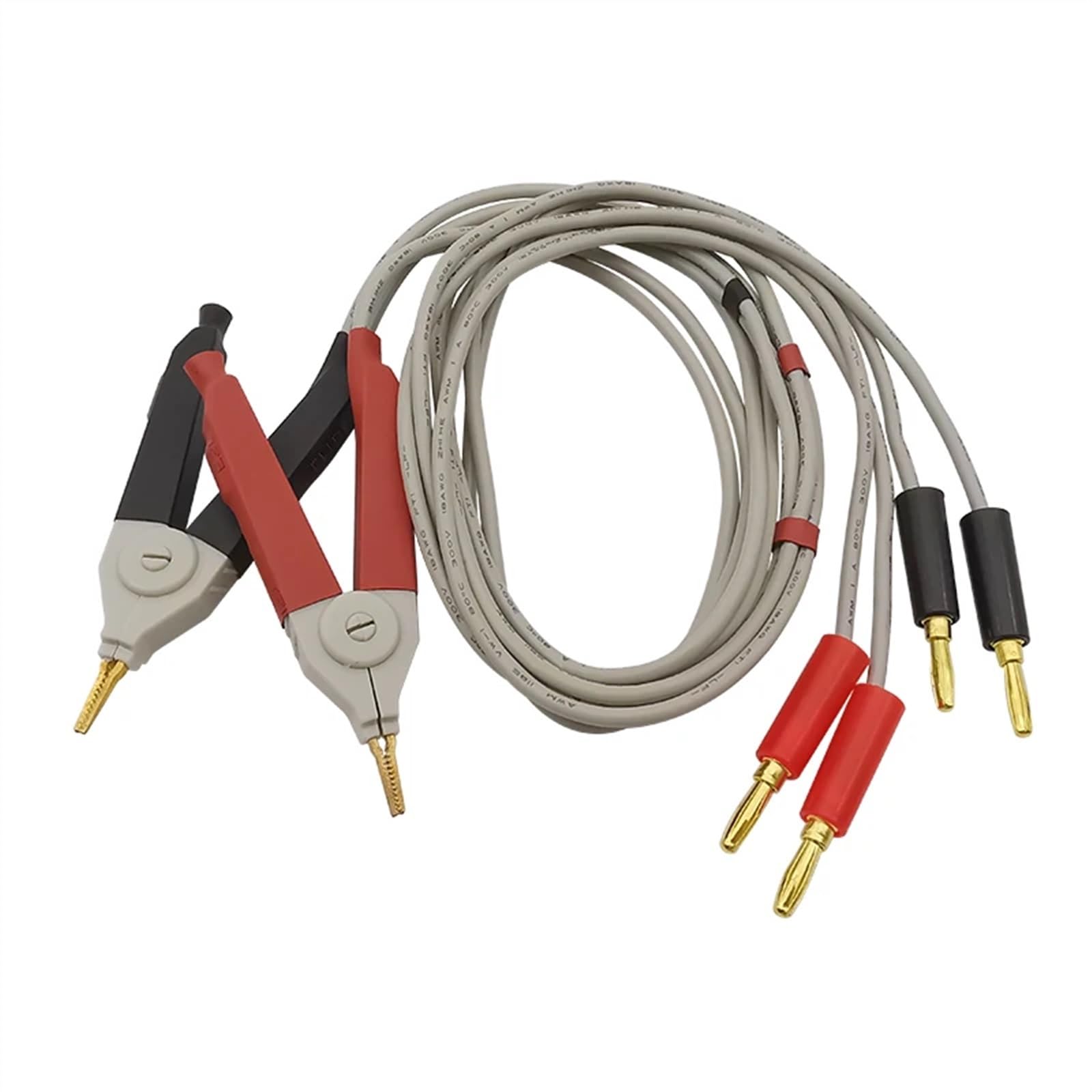 1 para izolowanych wtyczek bananowych 4 mm do miernika przewody testowe przewody zaciskowe zaciski krokodylkowe przewody kabel
