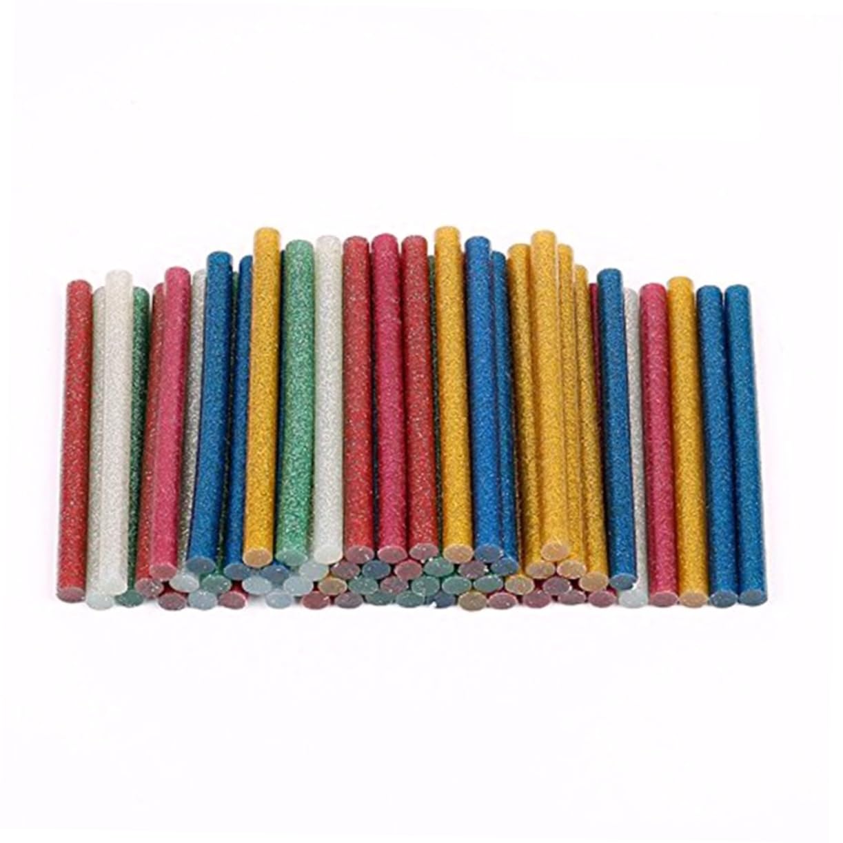 100PCS Colorful Glitter Hot Melt Glue Sticks for Crafts for DIY Projects and Decorations Random Color