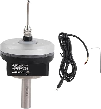 SEAFRONT 3D Edge Finder XYZ Axis Anti Roll Edge Finder CNC 3D Touch Probe Edge Finder High Accuracy Electronic Edge Locator DC 5 to 24V