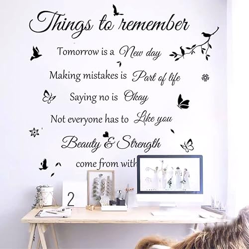Miniatura 3 de Adhesivos de pared adhesivos de pared, calcomanías de pared Cosas para recordar, decoración de pared, decoración de pared, decoración del hogar,