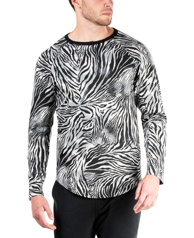 Natori Men's Kaede Jesey Print Raglan Shirt (Tiger Iron Gate, X-Large)