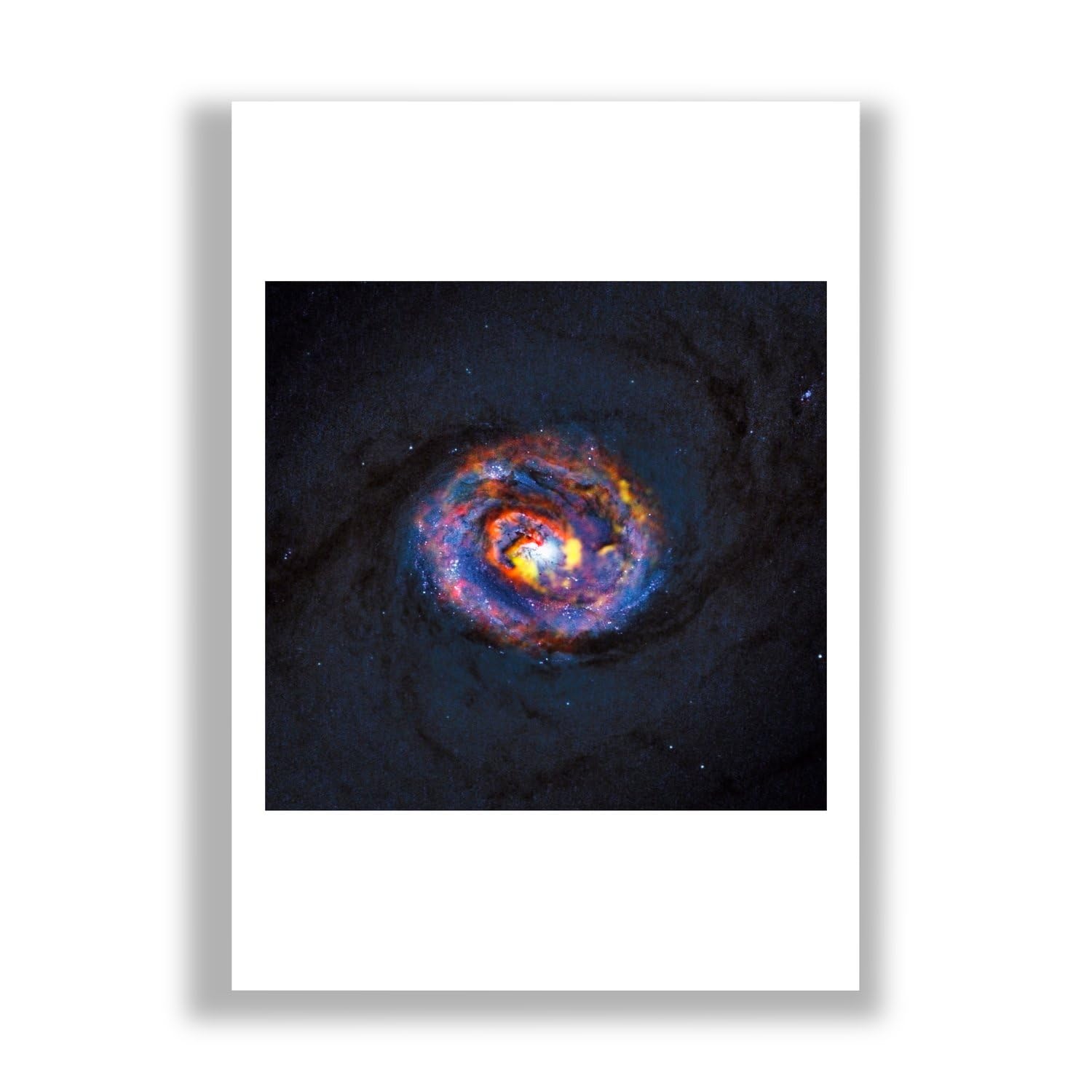 Impression Hubble télescope galaxie grand format pour masquer un mur vide