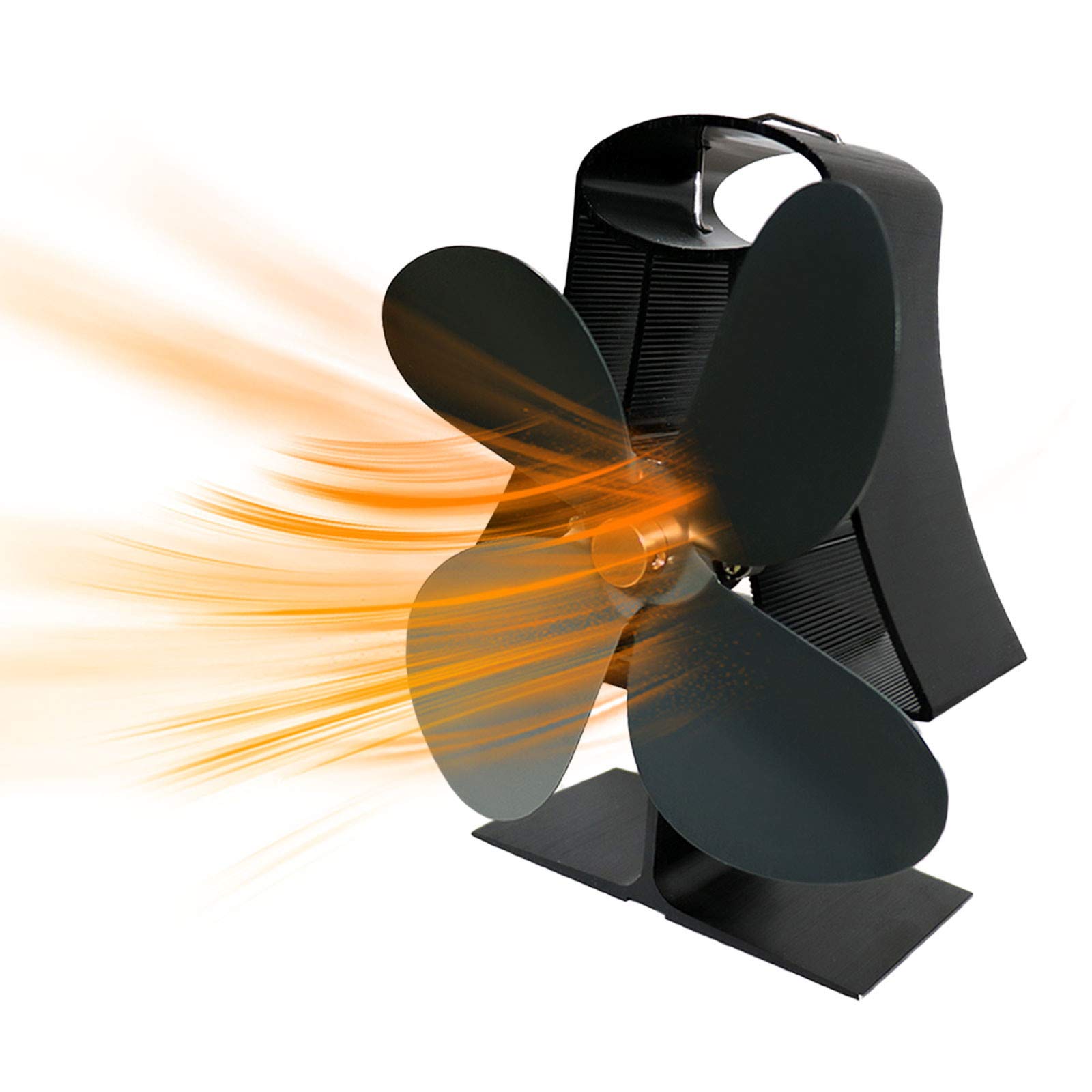 Stove Fan Wood Stove Fans Fireplace Fan Heat Powered Fan With 4 Blade :  Amazon.co.uk: DIY u0026 Tools