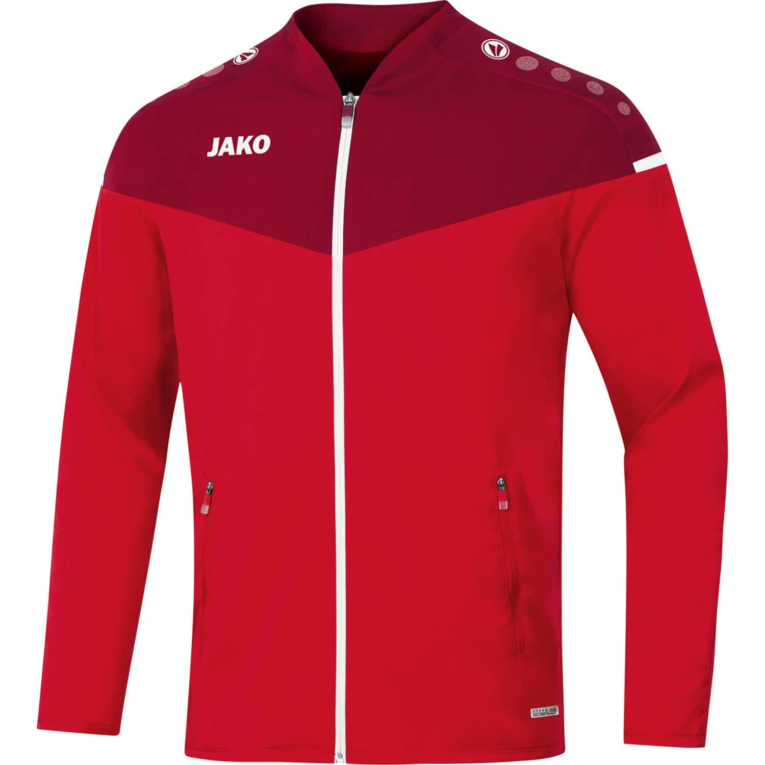 JAKO Men's Champ 2.0 Presentation Jacket, Red/Wine red, 4XL