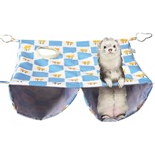 Durable Ferret Hammock Bed with Waterproof Fabric, Wear-Resistant Hanging Bed for Chinchillas, Rats, Creates a Private Safe Space for Small Pets in The Cage