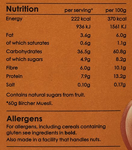 RUDE HEALTH Bircher Muesli, 450 GR miniatura 5