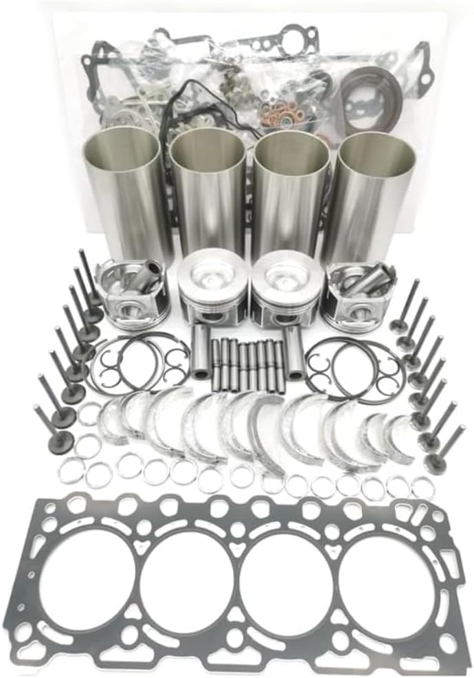 D4D D4DCBE2 D4DEAE1 D4DCAE2 Overhaul Rebuild Kit, Piston Liner Kit with Gasket Set, 04258455 04501366 Compatible with for Volvo Wheel Loader BL60 BL61 BL70 BL71 BL95