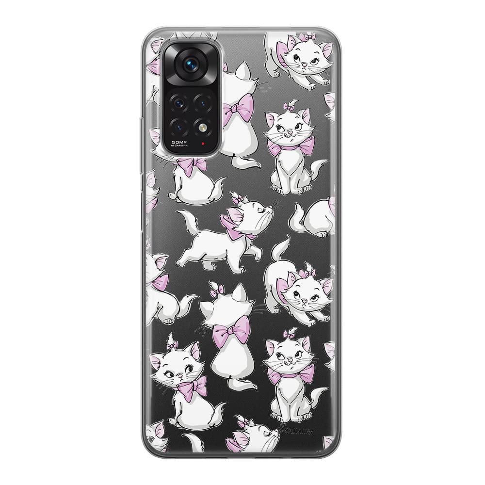 ERT GROUP mobile phone case for Xiaomi REDMI NOTE 11S 4G / REDMI NOTE 11 4G original and officially Licensed Disney pattern Marie 003 adapted to the shape of the mobile phone, partially transparent