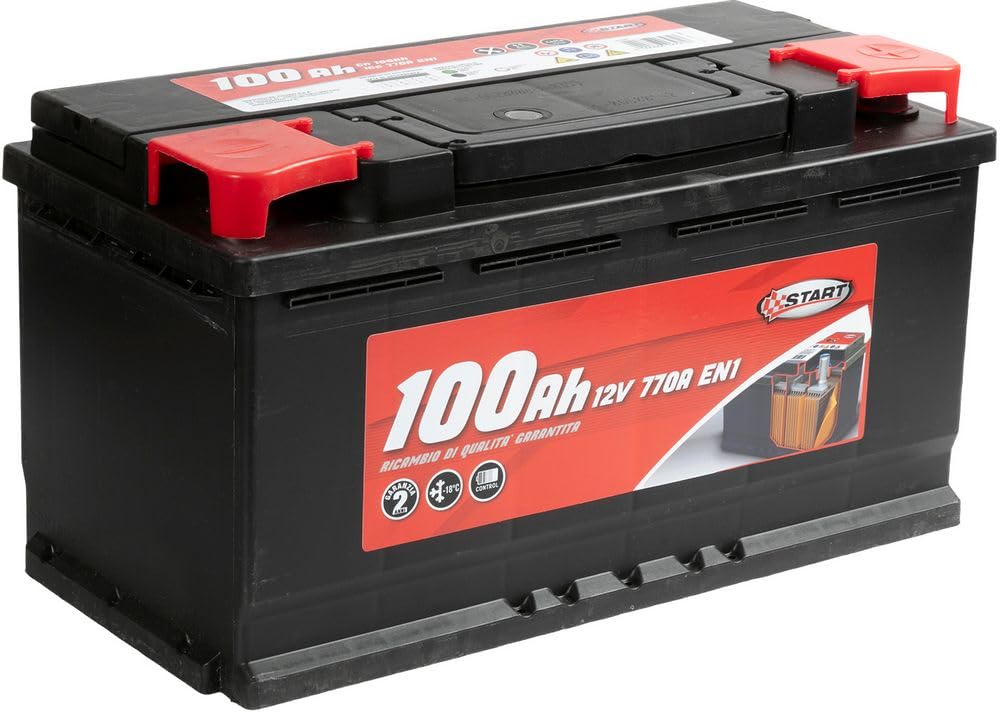 Start Batteria Auto 100AH 12V 770A polo positivo destro cassetta L5