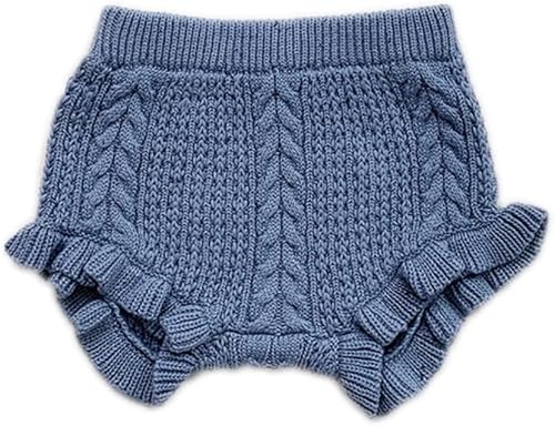 Colorful Childhood Pantalones cortos de punto sueltos con volantes de trigo para niñas pequeñas