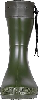 Women's Mid Calf Rain Boots Collar Muck Boots Ultra Lightweight Portable Garden Shoes