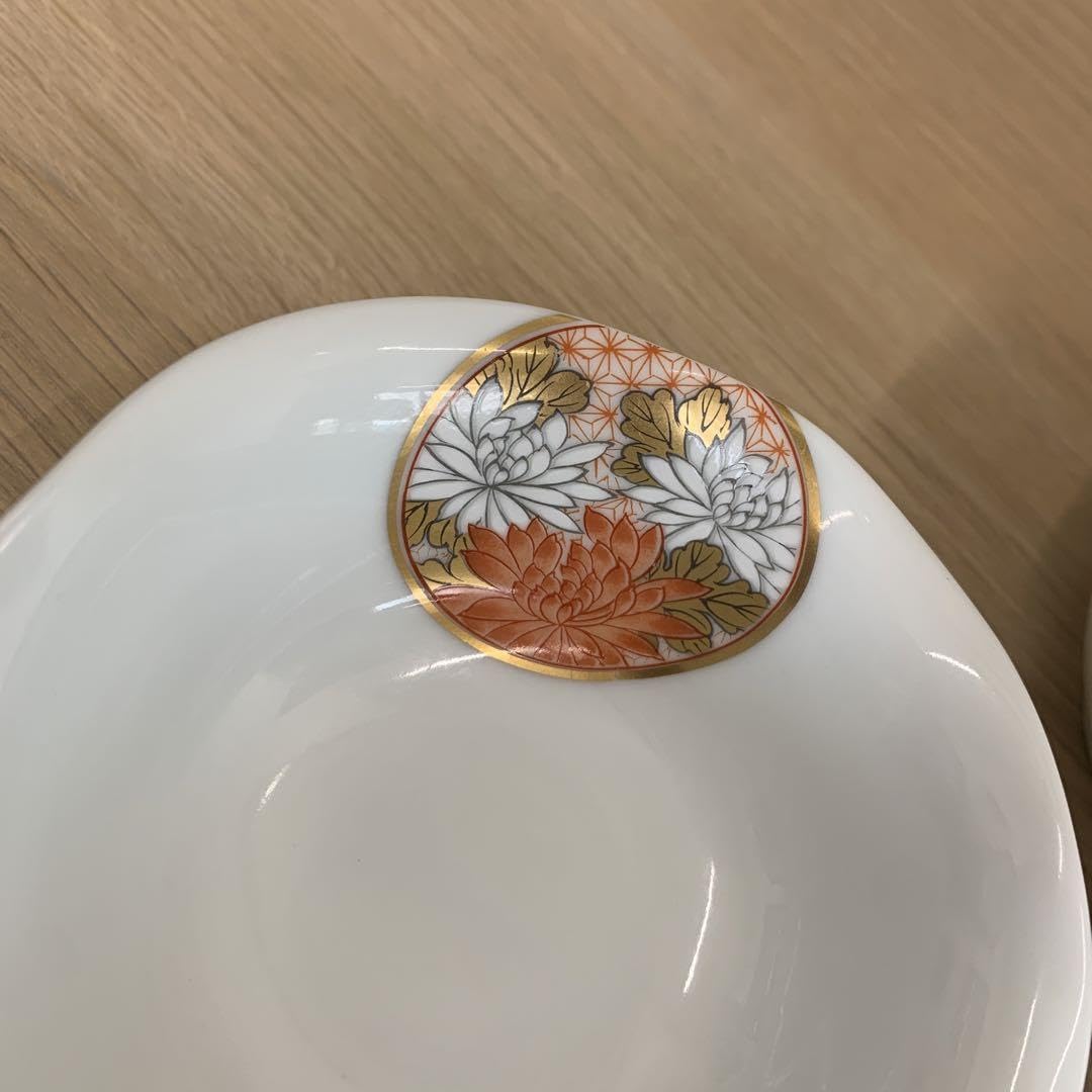 Amazon.co.jp: 有田焼 深川製磁 寿赤絵 6号鉢と小鉢3個セット 宮内庁