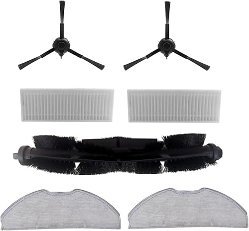 SibblE Recambios para aspiradoras.Cepillo de borde.Filtro HEPA.Un paño de fregona.Robot Aspirador.Accesorios.Compatible para Tefal Rowenta Rowenta