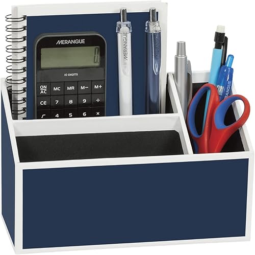 Miniatura 3 de Juego de organizador de escritorio con calculadora, cuaderno, bolígrafos, azul (1025-4261-51-000)