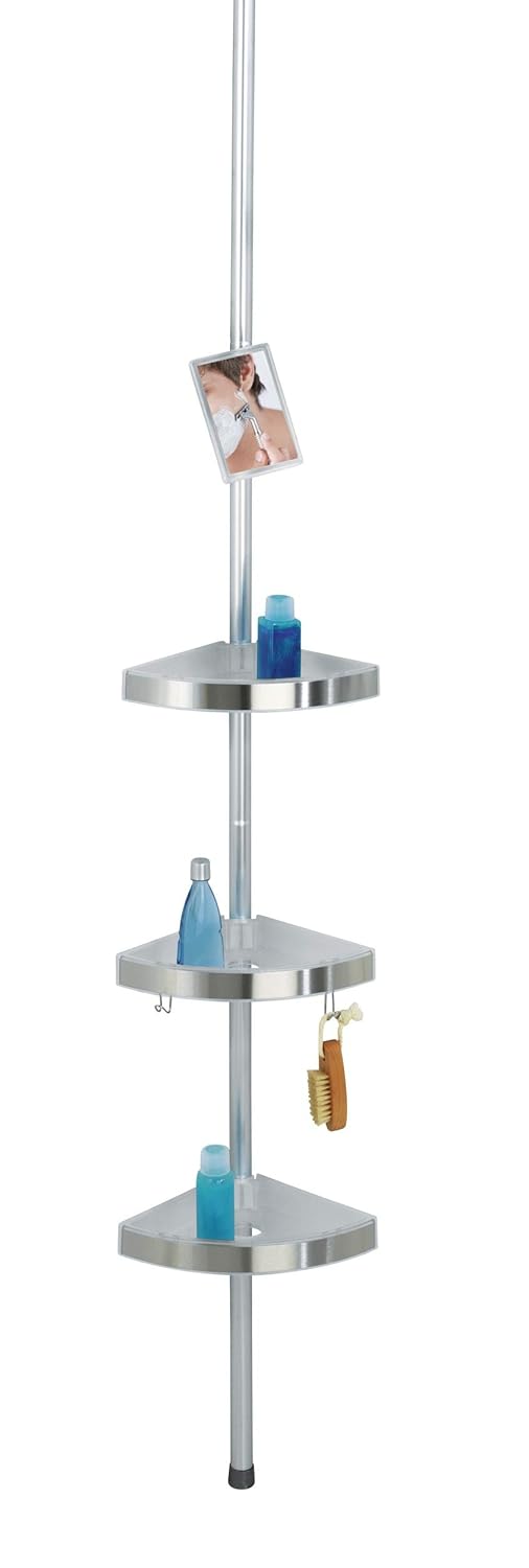 WENKO Shower Corner Shelf Telescopic Premium