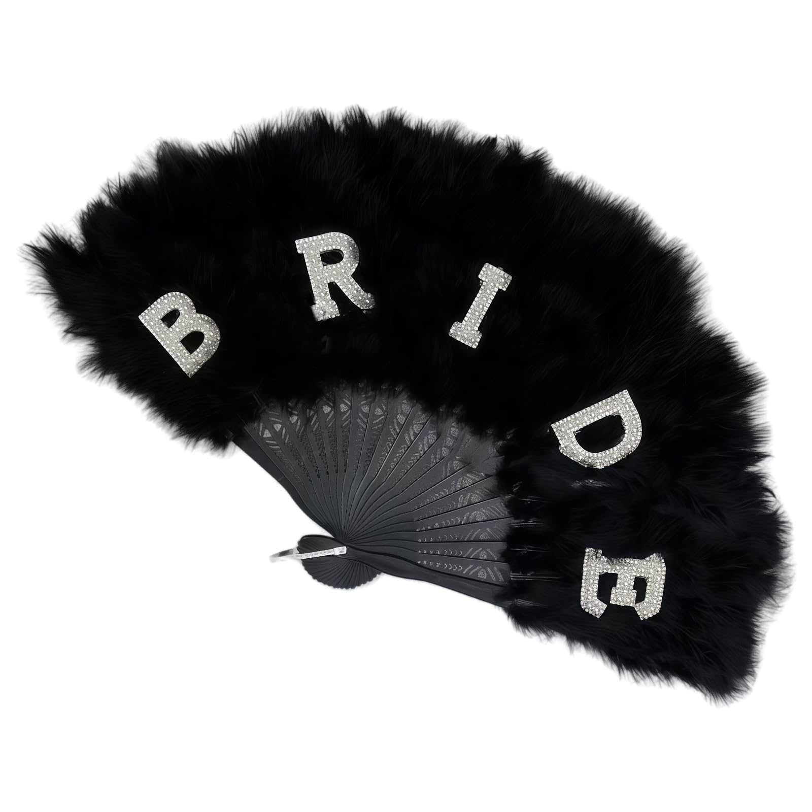 ZWWAAZHF 21 Piece Elegant Feathered Bridal Fan Wedding Decoration for Wedding Photography and Outdoor Ceremony Accessories Ceremony Fan