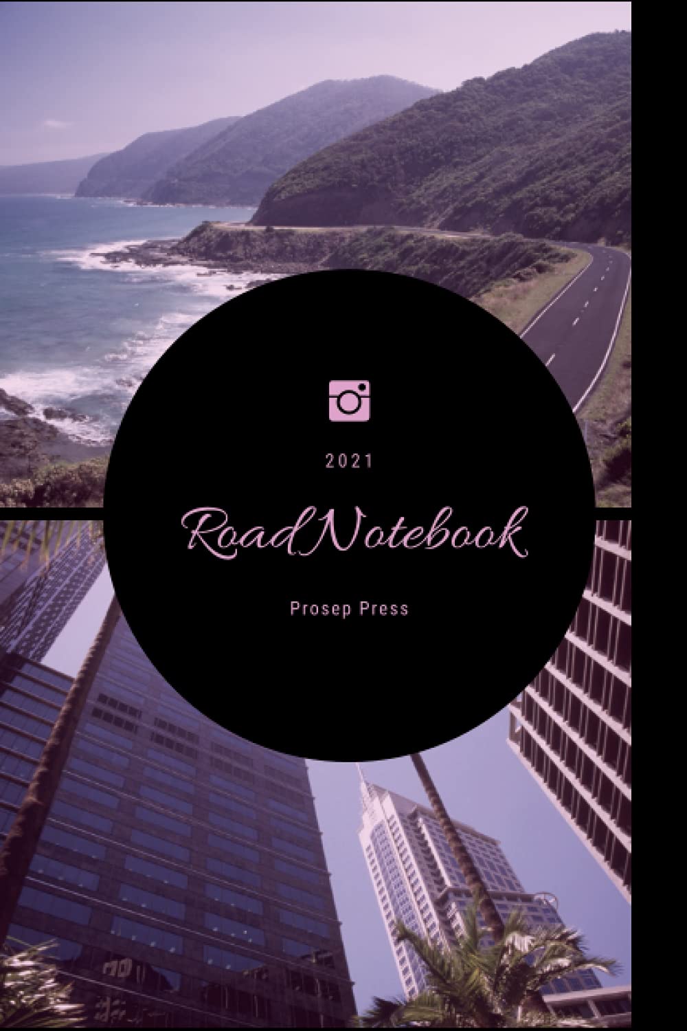 Notebook: Road Print Composition Notebook - College Ruled 120 Pages - 6 x 9 ıch