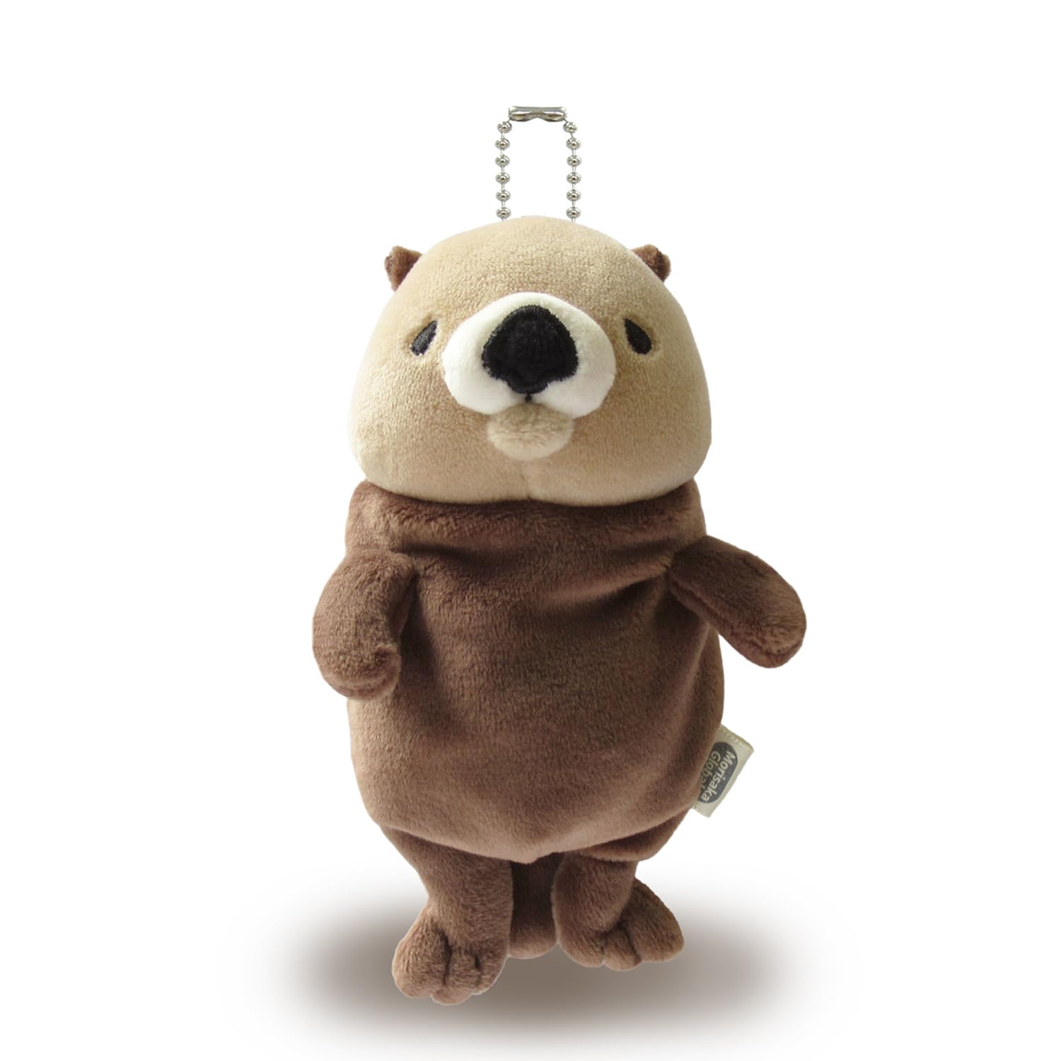 Morisaka Mochi Series Otter Mini Plush Keychain Squishy 2.8x2x5.1in Japan