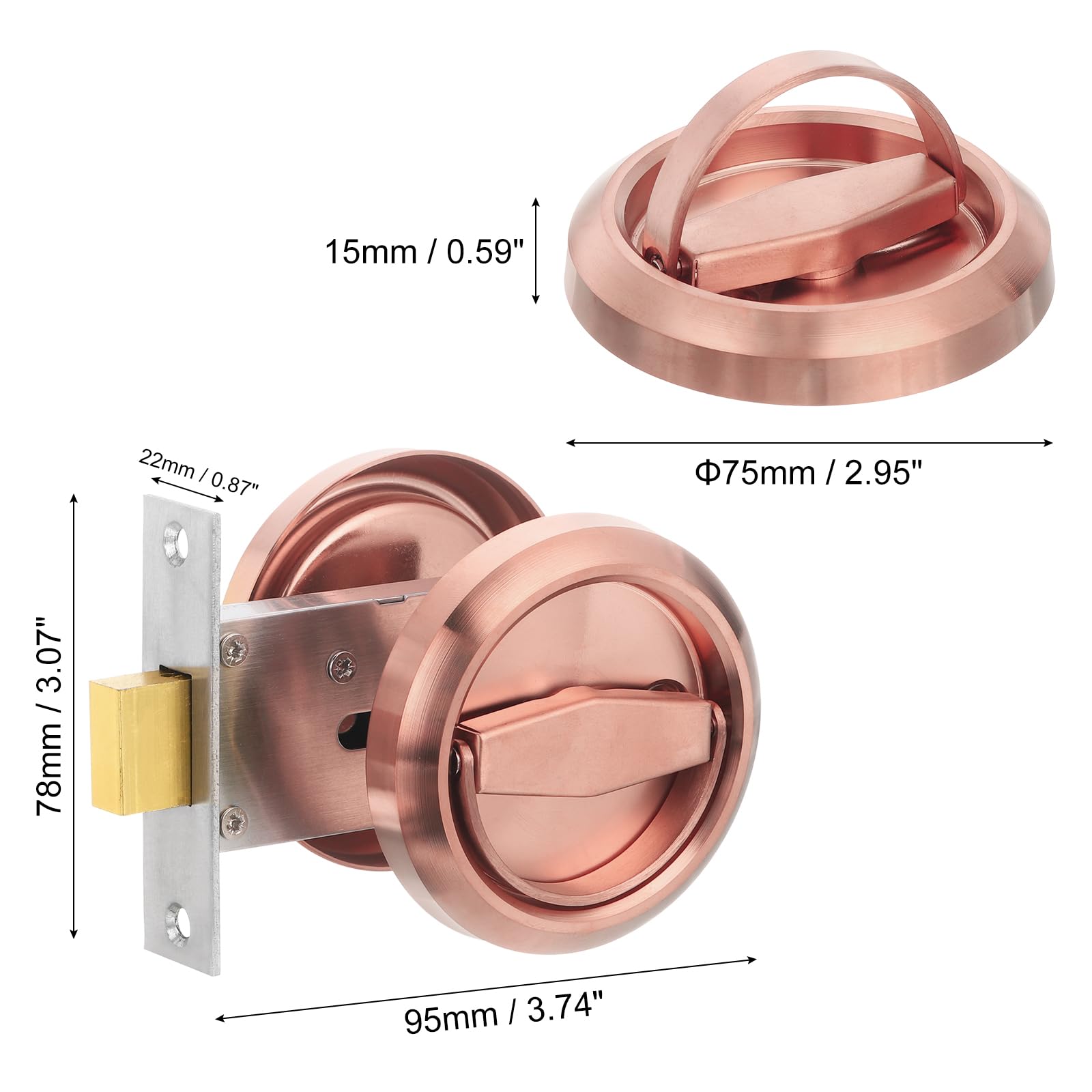 PATIKIL Round Recessed Door Lock - Image 2