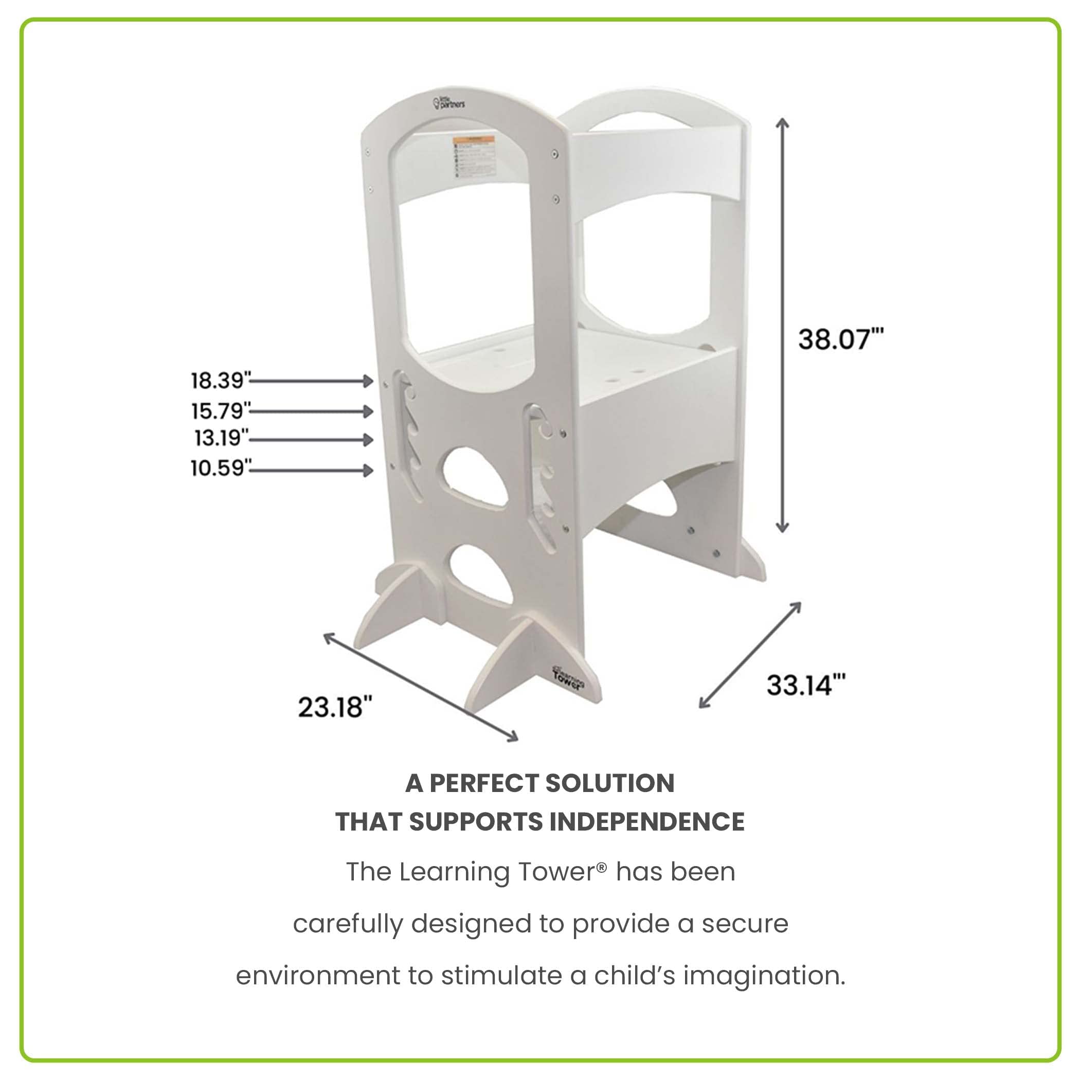 Little Partners Kids Learning Tower Child Kitchen Stool Helper