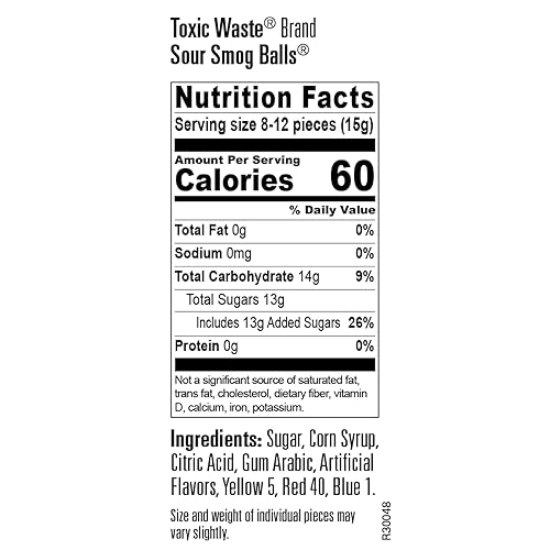 Miniatura 6 de Bolas tóxicas de smog de residuos extremos, dulces agrios crujientes en el exterior, masticables en el interior, caramelos ácidos con sabor a