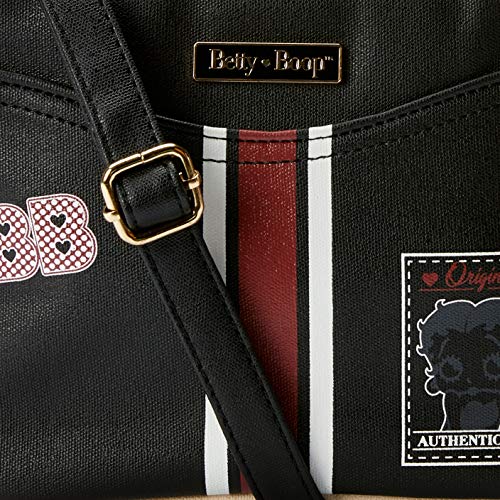 Bolsa Transversal P Betty Boop, Preto, Feminino