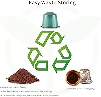 Vista 6 de Caja de reciclaje de cápsulas de café de aluminio – CAFEMASY Coffee Pods Recycler Box Tool para café molido separado y cápsulas de aluminio