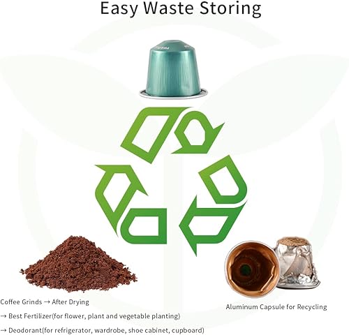 Miniatura 6 de Caja de reciclaje de cápsulas de café de aluminio  CAFEMASY Coffee Pods Recycler Box Tool para café molido separado y cápsulas de aluminio