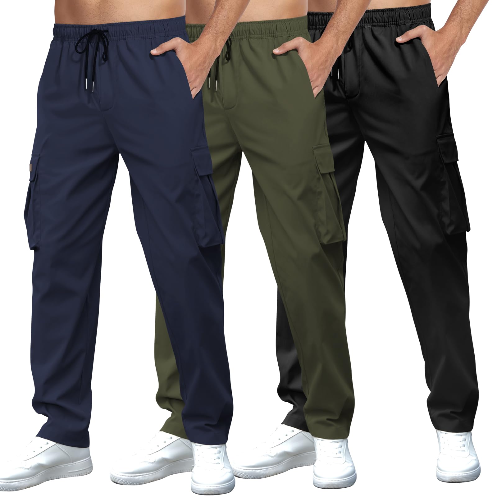 Mancozy Men's Casual Cargo Joggers